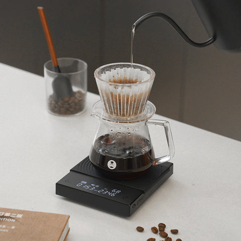 Timemore Basic 2.0 Mirror Digital Coffee Scale, Flow Rate Measurement