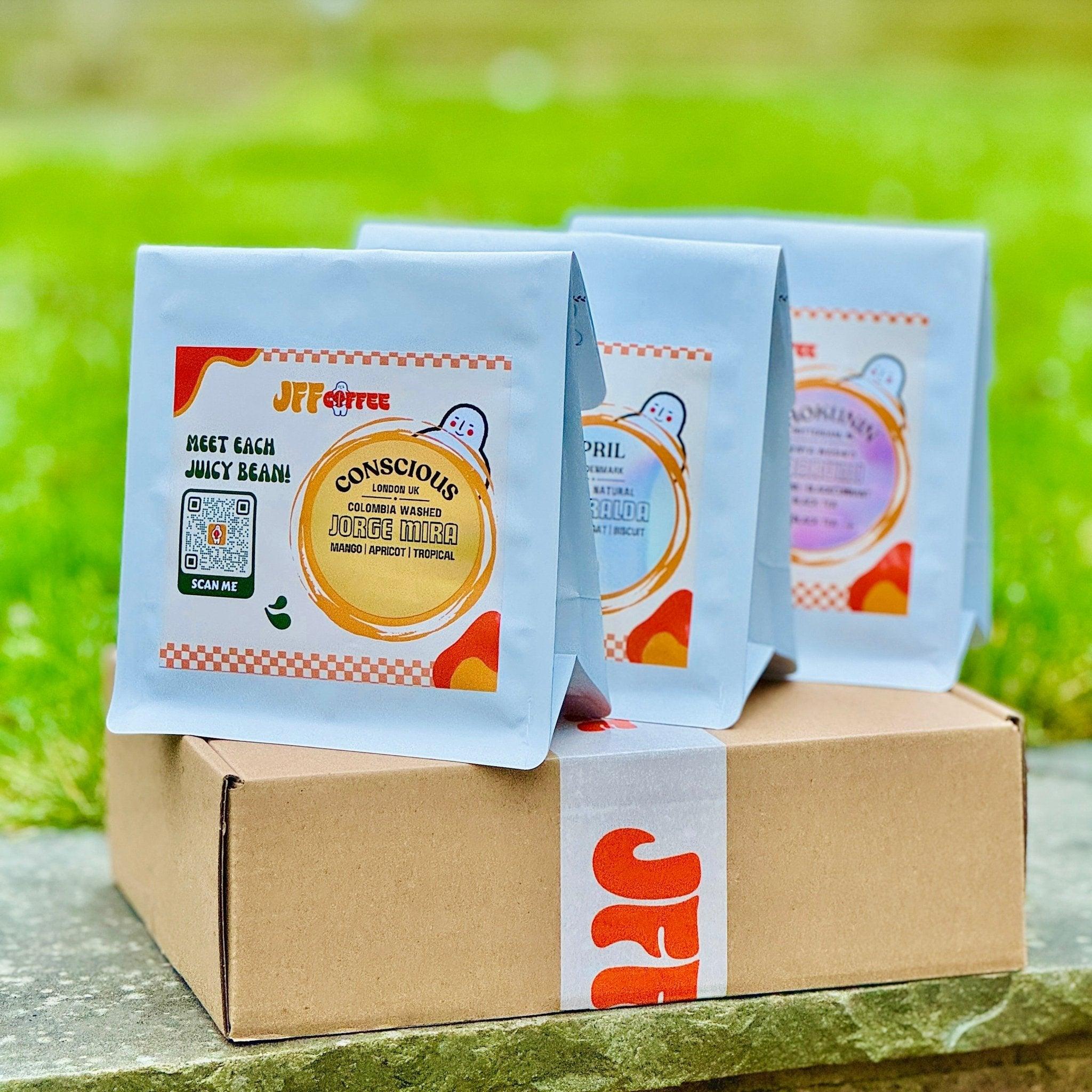 Espresso Monthly Coffees Tasting Box - JFF Coffee Co