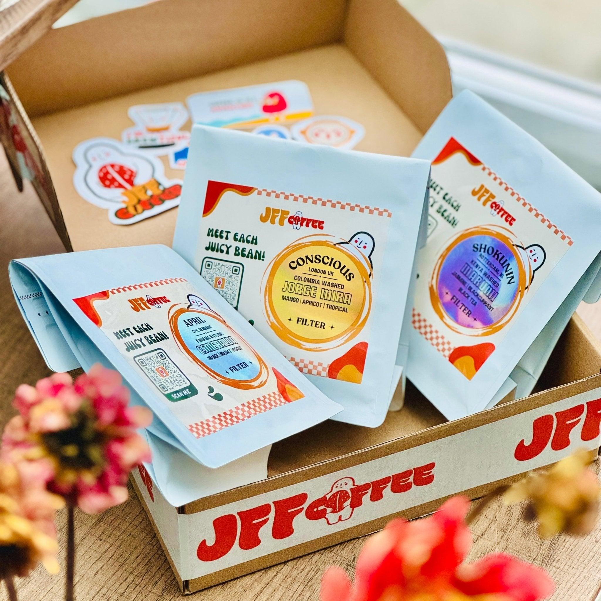 Filter Monthly Coffees Tasting Box - JFF Coffee Co